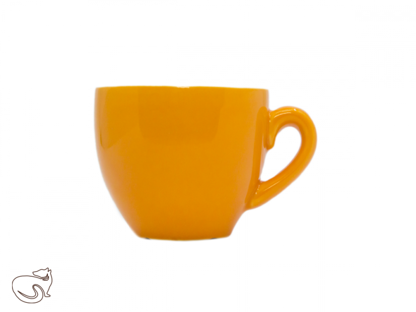 Albergo - coffee cup 80 ml, more colors 1 ks - Barva: oranžová