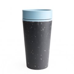 rCUP Чорний і Синій перероблена водонепроникна кавова чашка 340 молодший