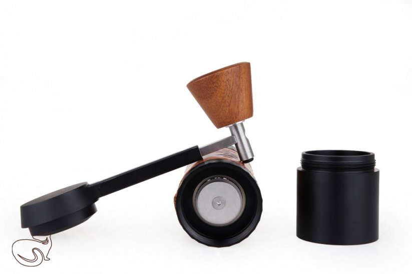 DHPO - manual black grinder with folding handle