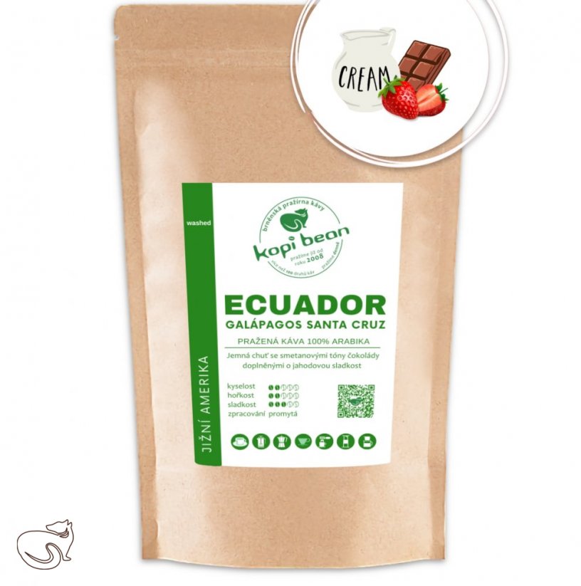 Ecuador Galápagos Santa Cruz - čerstvě pražená káva, min. 50g