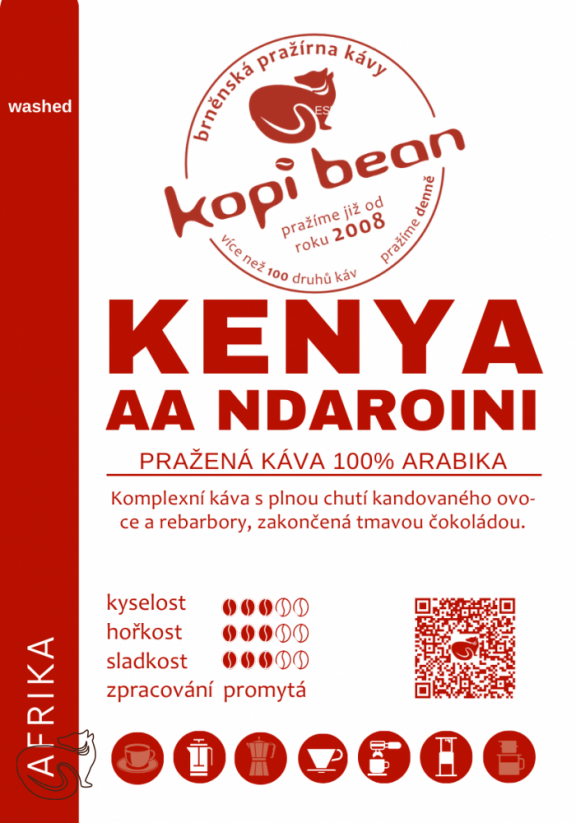 Kenya AA Ndaroini - fresh roasted coffee, min. 50g