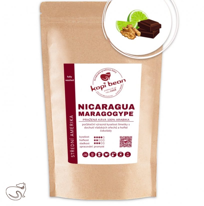 Nicaragua Maragogype SHB EP - čerstvě pražená káva, min. 50 g