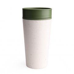 rCUP Крем і Зелений перероблена водонепроникна кавова чашка 340ml
