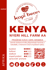 Kenya Nyeri Hill Farm AA, washed  – свіжообсмажена кава арабіка, мін. 50