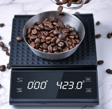 kawio | Barista Digital Scale – 3 kg – Black