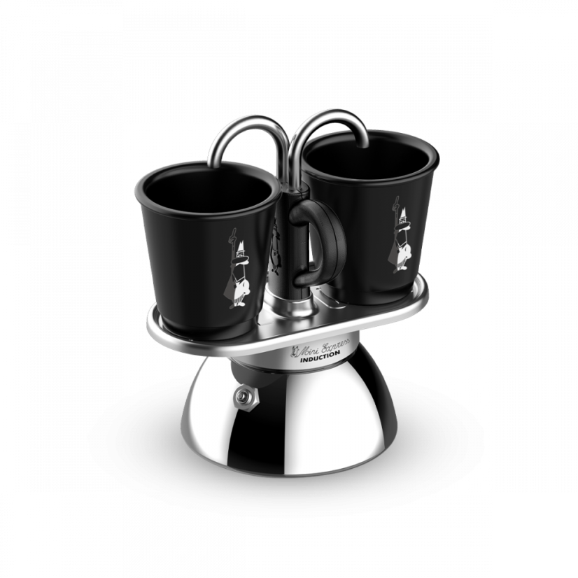 Bialetti Mini Express, Induction + 2 šálky, 2 porce