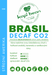 Brasil Decaf CO2 - čerstvě pražená bezkofeinová káva, min. 50g