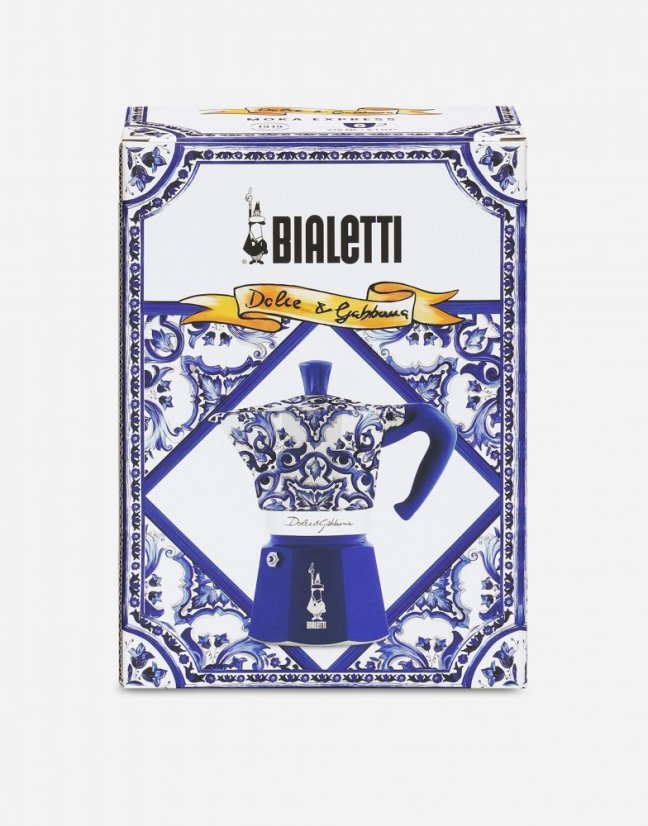 Bialetti - Moka Express Dolce & Gabbana,Blue, 6 cups