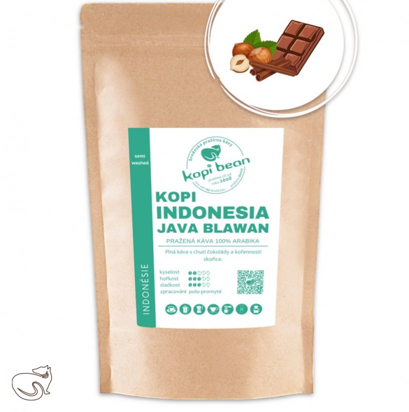 Kopi Indonesia Java Blawan - čerstvě pražená káva, min. 50g