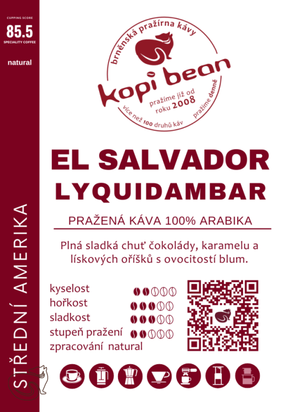 El Salvador Lyquidambar – čerstvě pražená káva, min. 50 g