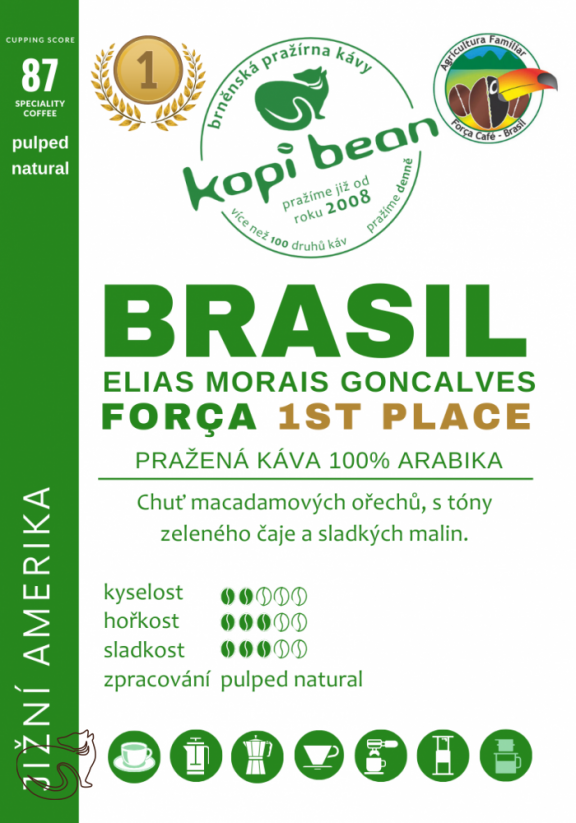Brasil Elias Morais Goncalves Força 1st place - freshly roasted coffee, min. 50g