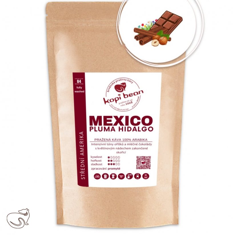 Mexico SHB EP Pluma Hidalgo – čerstvě pražená káva Arabika, min. 50g