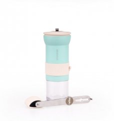 Cafflano Krinder - Italian conical metal-burr Grinder turquoise