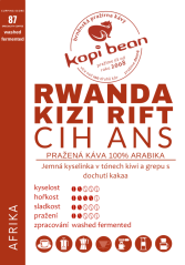 Rwanda Kizi Rift Cih - čerstvě pražená káva, min. 50g