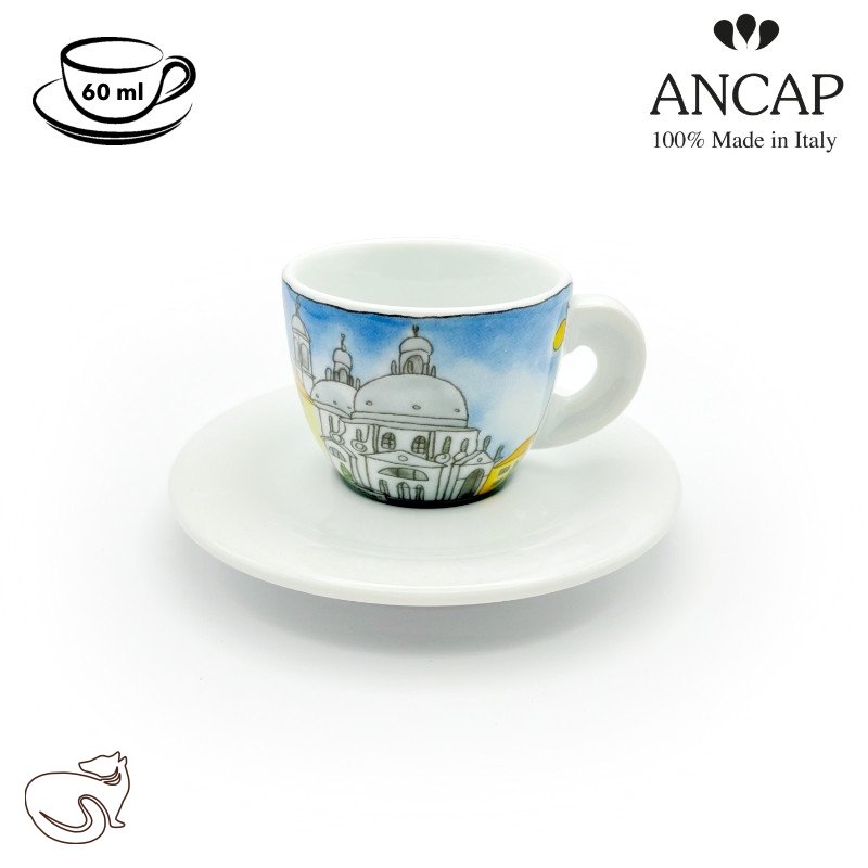 dAncap - чашка з блюдцем еспресо Venezia, базиліка, 60 мл