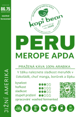 Peru La Chirimoya Merope - čerstvě pražená káva, min. 50 g