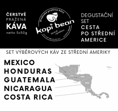 Degustační set káv Cesta po Střední Americe 5x50g