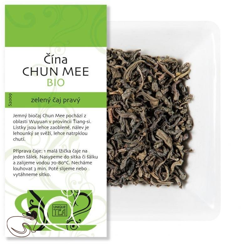 China CHUN MEE BIO - green tea, min. 50g