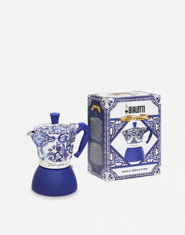 Bialetti - Moka Express Dolce & Gabbana Induction, Blue, 6 cup