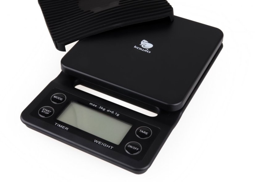 kawio | Digital Barista Scale with Timer – 3 kg – Black