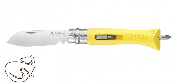 Zavírací nůž Opinel No. 9 Bricolage Žlutá