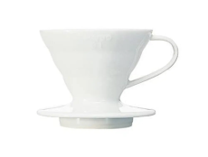 Hario | Dripper na kávu V60-01, Keramický, Bílý