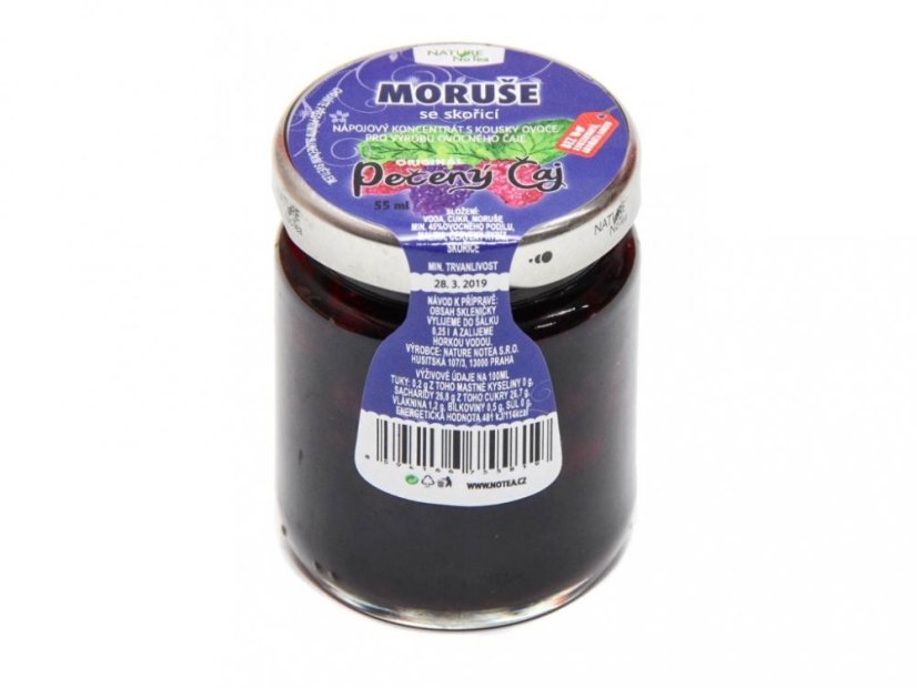 Pečený čaj 60ml, různé příchutě - Příchuť: Moruše se skořicí
