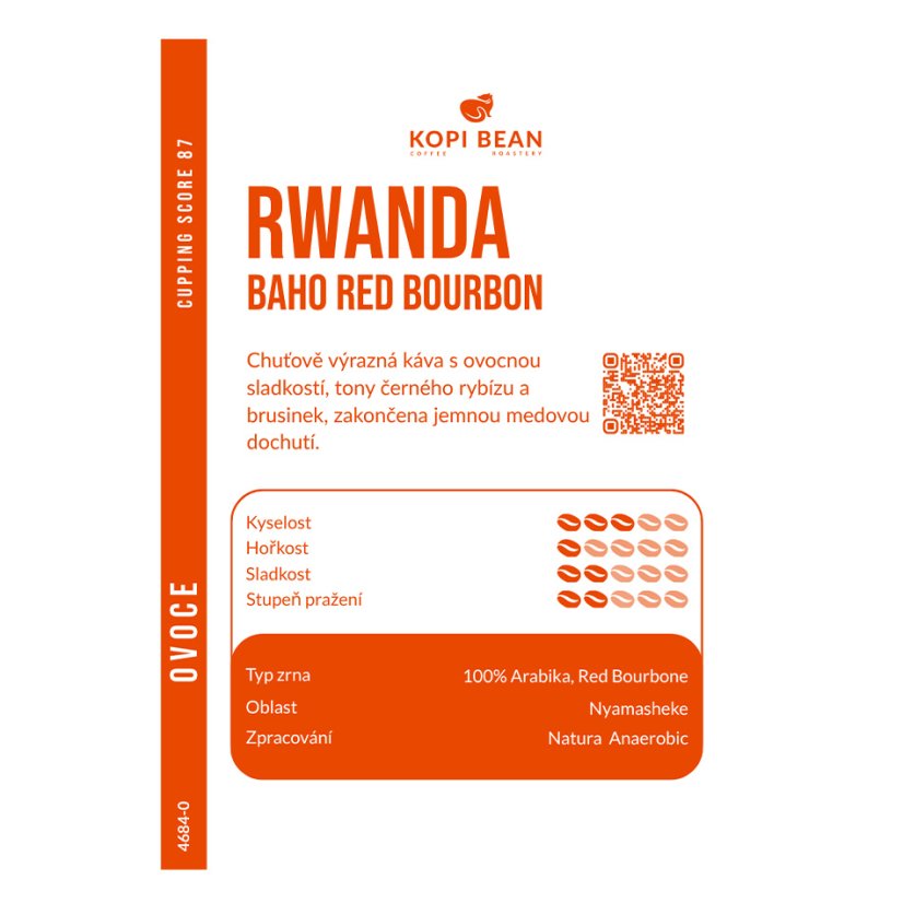 Rwanda Baho Red Bourbon, Natural Anaerobic
