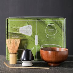 kawio - 4 dílný Matcha set, Chasen, stojánek, miska, odměrka Chashaku, více variant