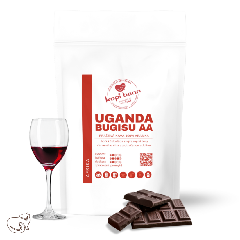 Uganda Bugisu – čerstvě pražená káva, min. 50 g