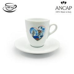 dAncap - чашка з блюдцем doppio Venezia, гондола, 130 мл