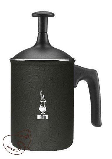 Bialetti - Ruční napěňovač mléka tmavý (10cm) - 330ml