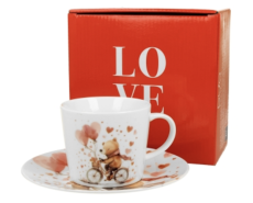 Duo | Bear on Bike Cup – 220 ml – Bone China