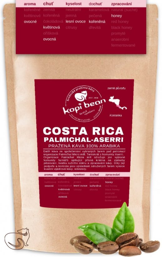 Costa Rica SHB EP Palmichal Aserri Honey - fresh roasted Arabica coffee