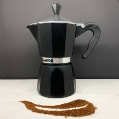 G.A.T. - кавоварка moka pot SUPERMOKA black об'єм 6 чашок, чорний