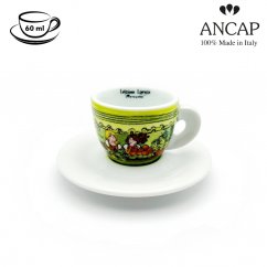 dAncap - Чашка з блюдцем для еспресо Mercantini, фрукти, 60 мл