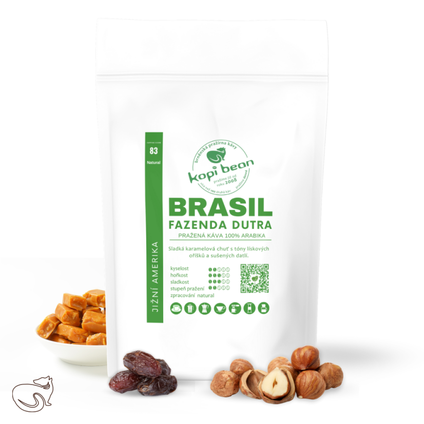 Brasil Fazenda Dutra - čerstvě pražená káva, min. 50 g