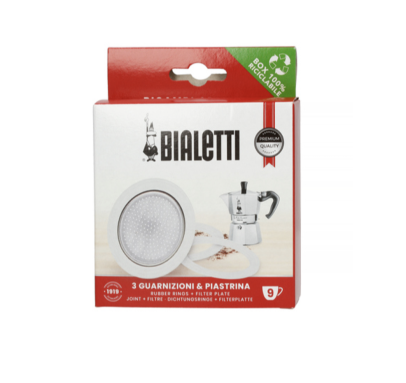 Bialetti | Náhradní těsnění na hliníkovou konvičku Moka Express, 1-12 šálků - Počet šálok: 9 (450 ml)