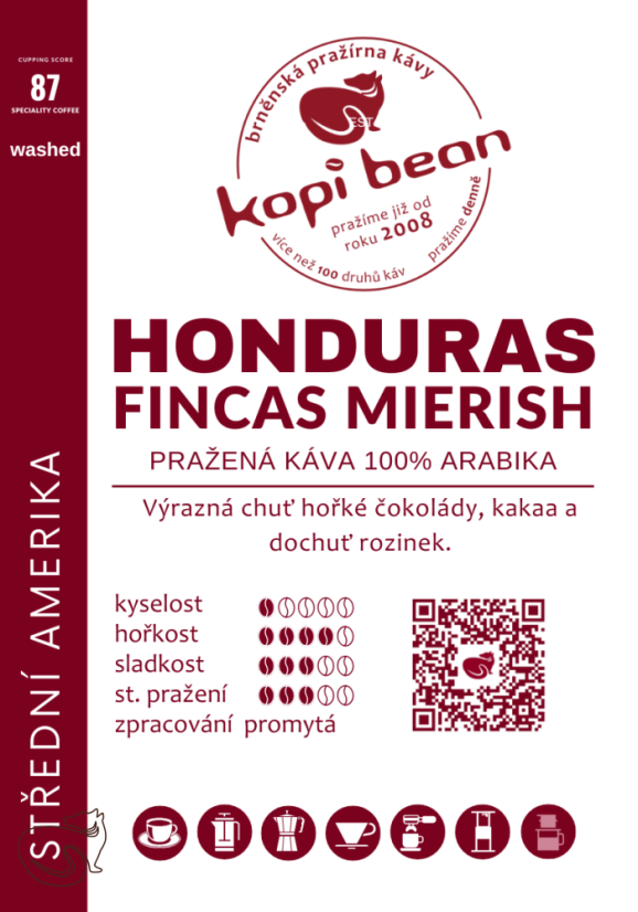 Honduras Finca Mierisch La Alita Red Catuai - čerstvě pražená káva, min. 50 g