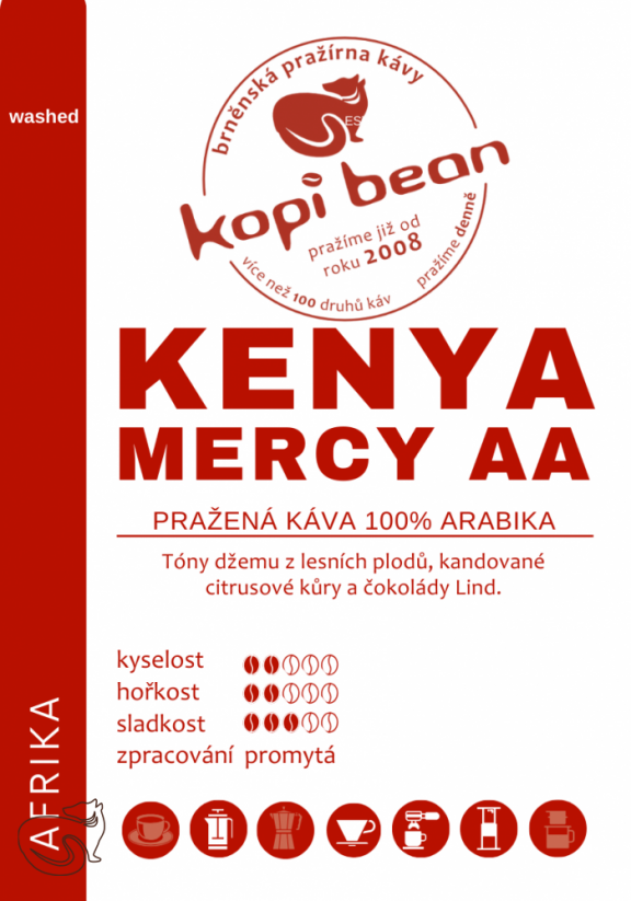 Kenya Mercy AA – свіжообсмажена кава арабіка, мін. 50г