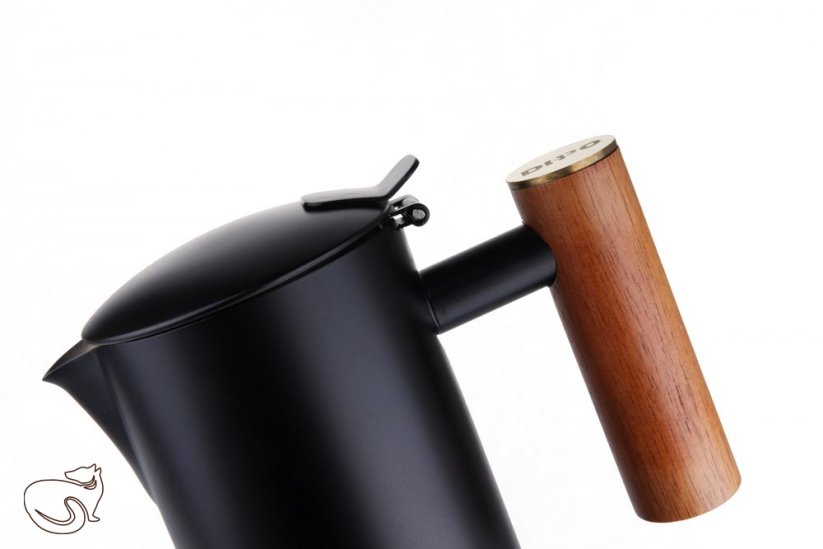 kawio - індукційна каструля для мока з нержавіючої сталі з дерев'яною ручкою, 6 чашок, різні кольори