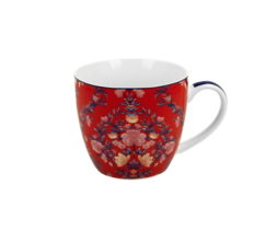 Duo - porcelánový hrnek Manu Red, 460 ml