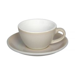 Loveramics Egg - Flat white hrnek s podšálkem, slonovinová kost, 150 ml