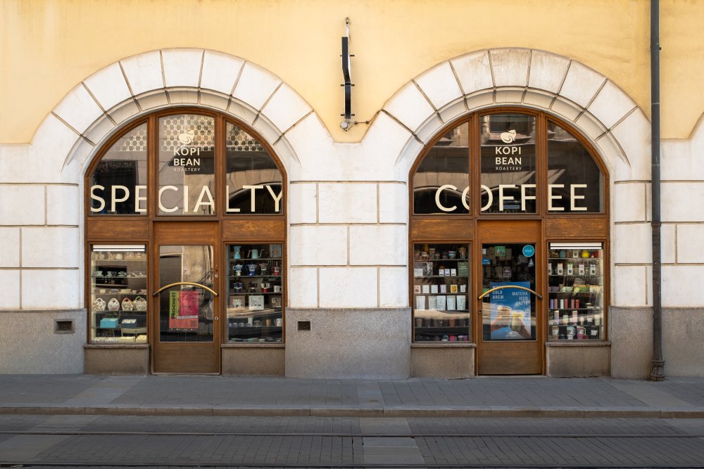 Prodejna Kopi Bean na Rašínově v Brně